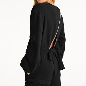 Culpos x INC culposII cutout-back  sweatshirt black size xsmall